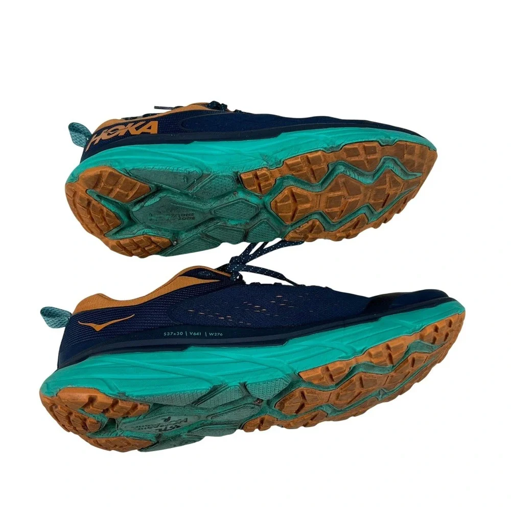Hoka One One Challenger ATR 6 Mens 11 Running Shoes Blue Orange 1106510 OSAT